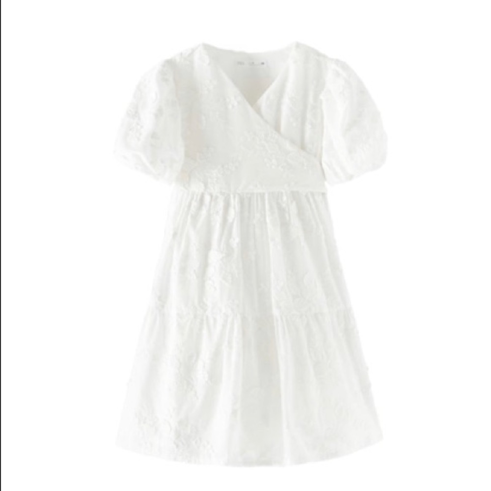 Zara GIRLS dress floral embroidered dress size 10 girls